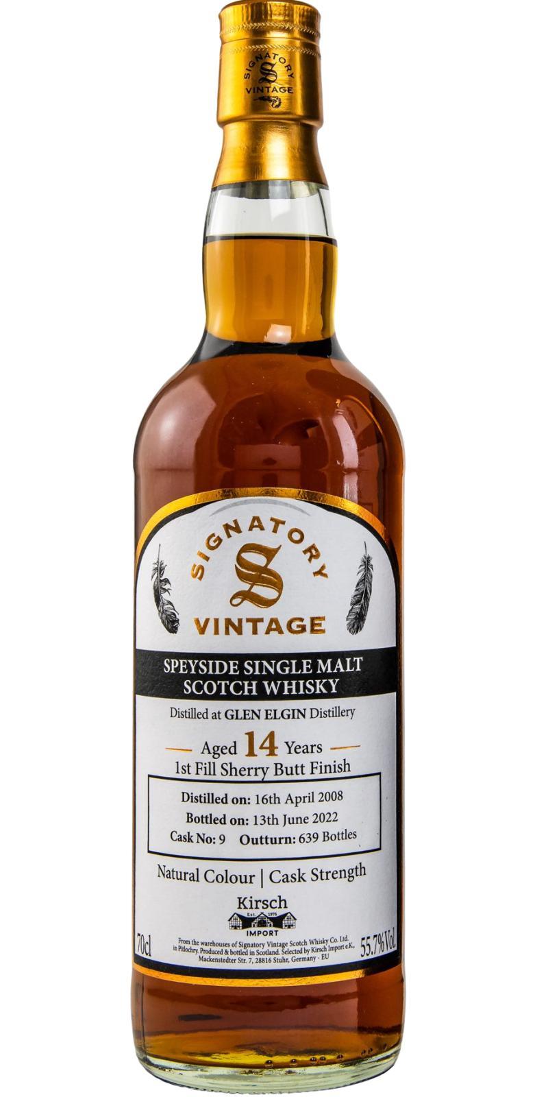 Glen Elgin 2008 SV  Natural Colour | Cask Strength