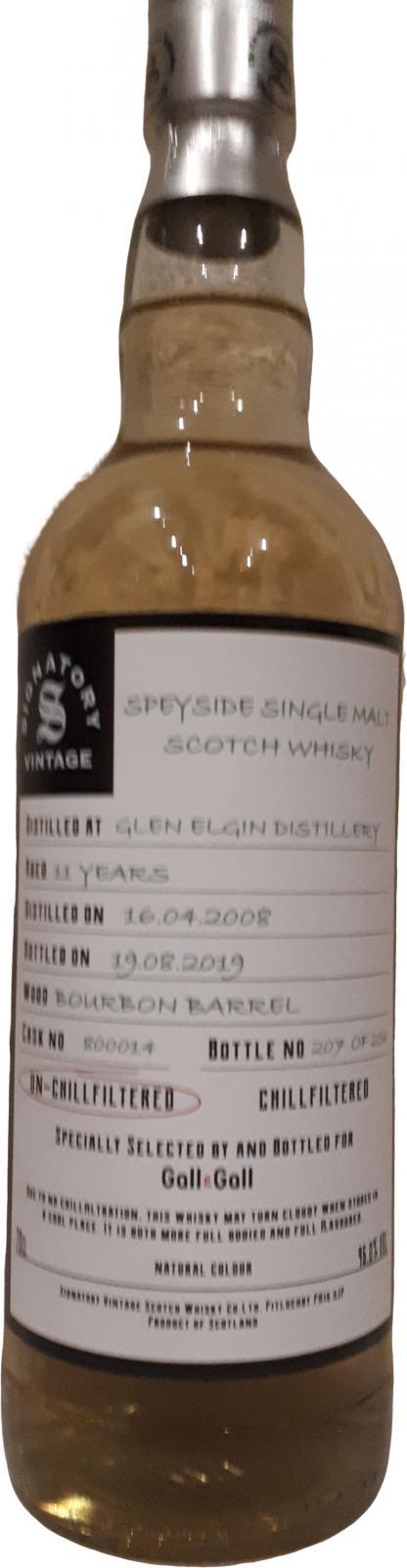 Glen Elgin 2008 SV  The Un-Chillfiltered Collection