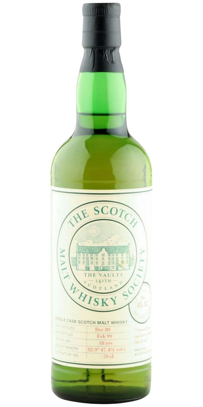 Glen Elgin 1980 SMWS 85.12  Stewed fruit and lorry driver's black tea