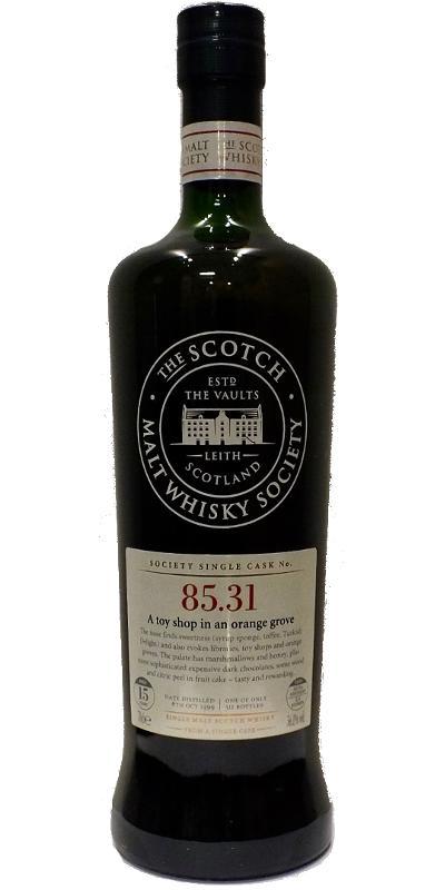Glen Elgin 1999 SMWS 85.31  A toy shop in an orange grove