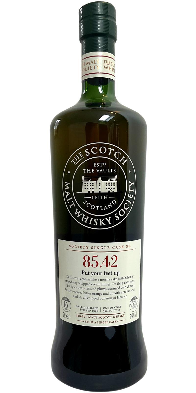 Glen Elgin 1999 SMWS 85.42  Put your feet up
