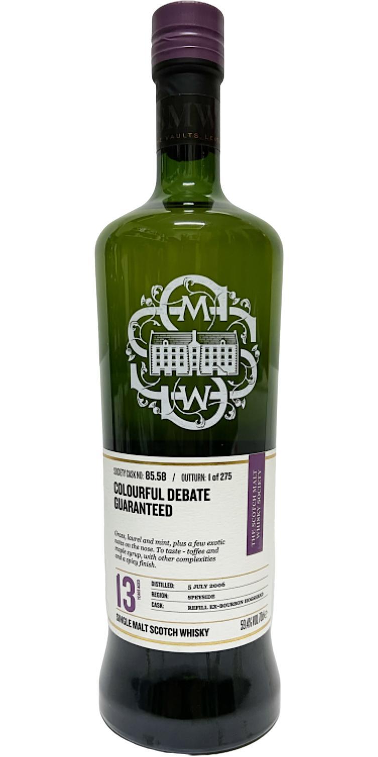 Glen Elgin 2006 SMWS 85.58  Colourful debate guaranteed