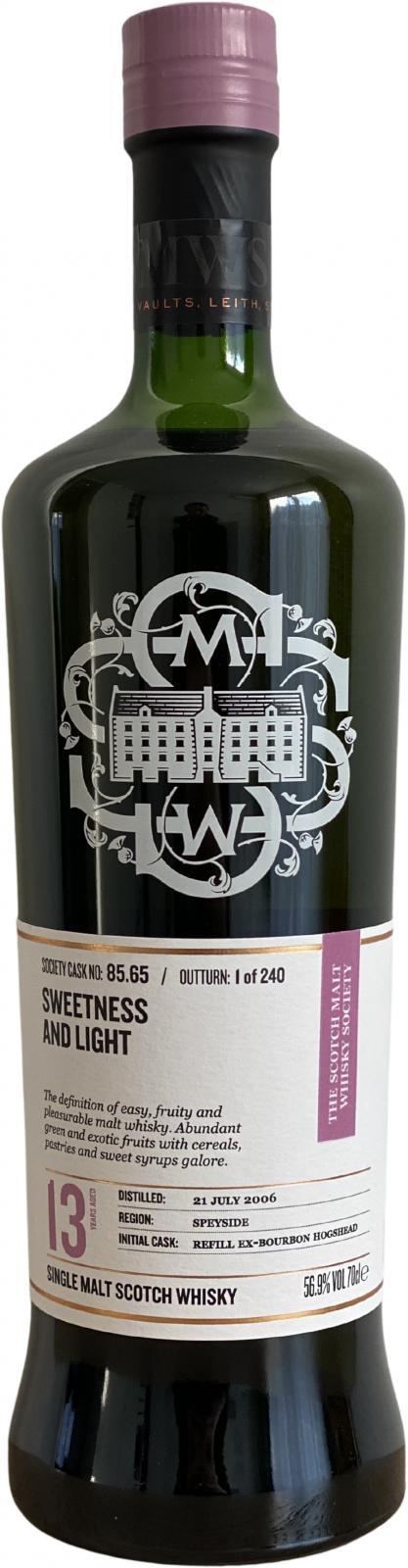 Glen Elgin 2006 SMWS 85.65  Sweetness and light