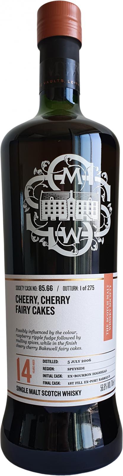 Glen Elgin 2006 SMWS 85.66  Cheery, cherry fairy cakes