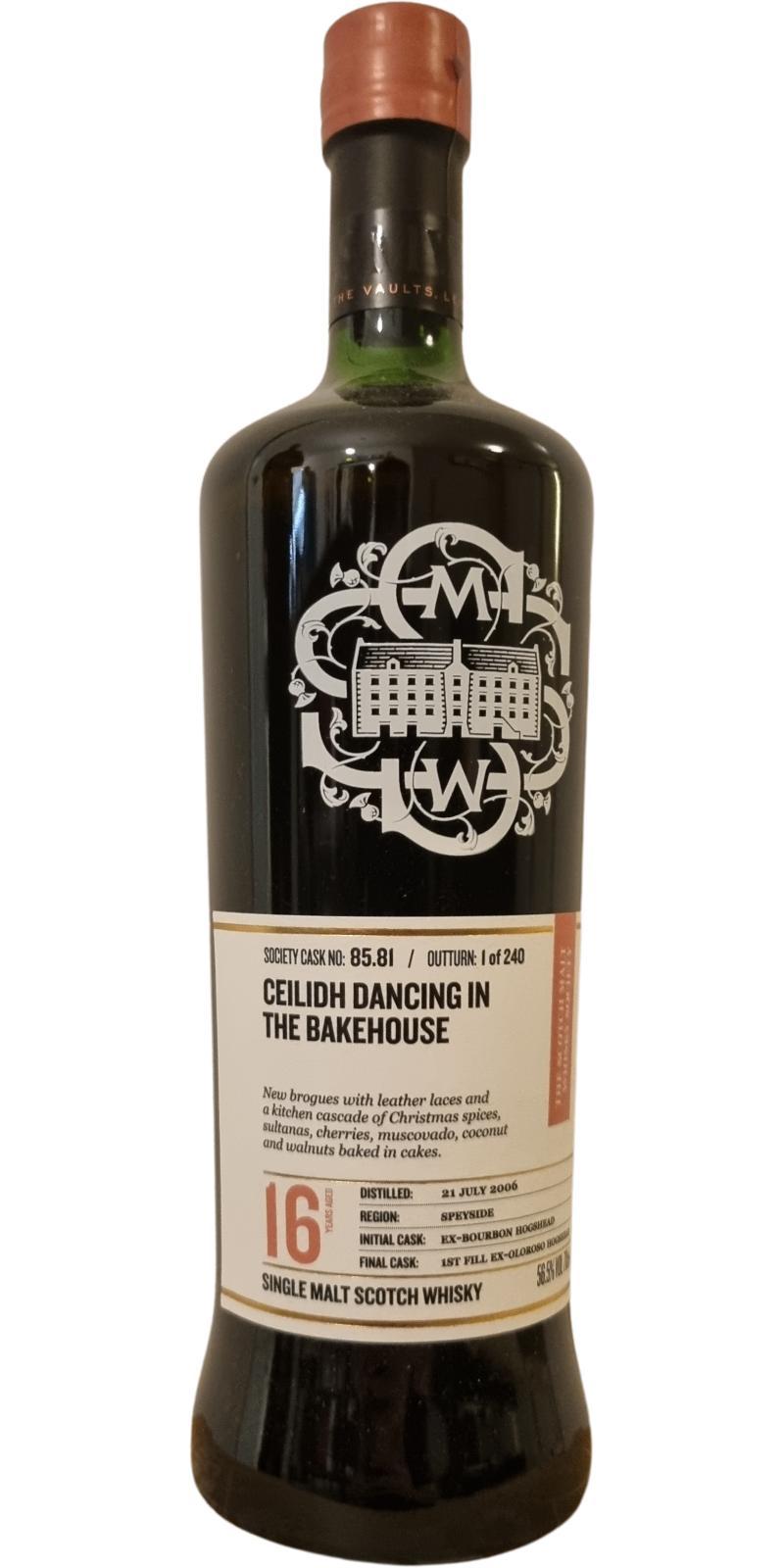 Glen Elgin 2006 SMWS 85.81  Ceilidh dancing in the bakehouse