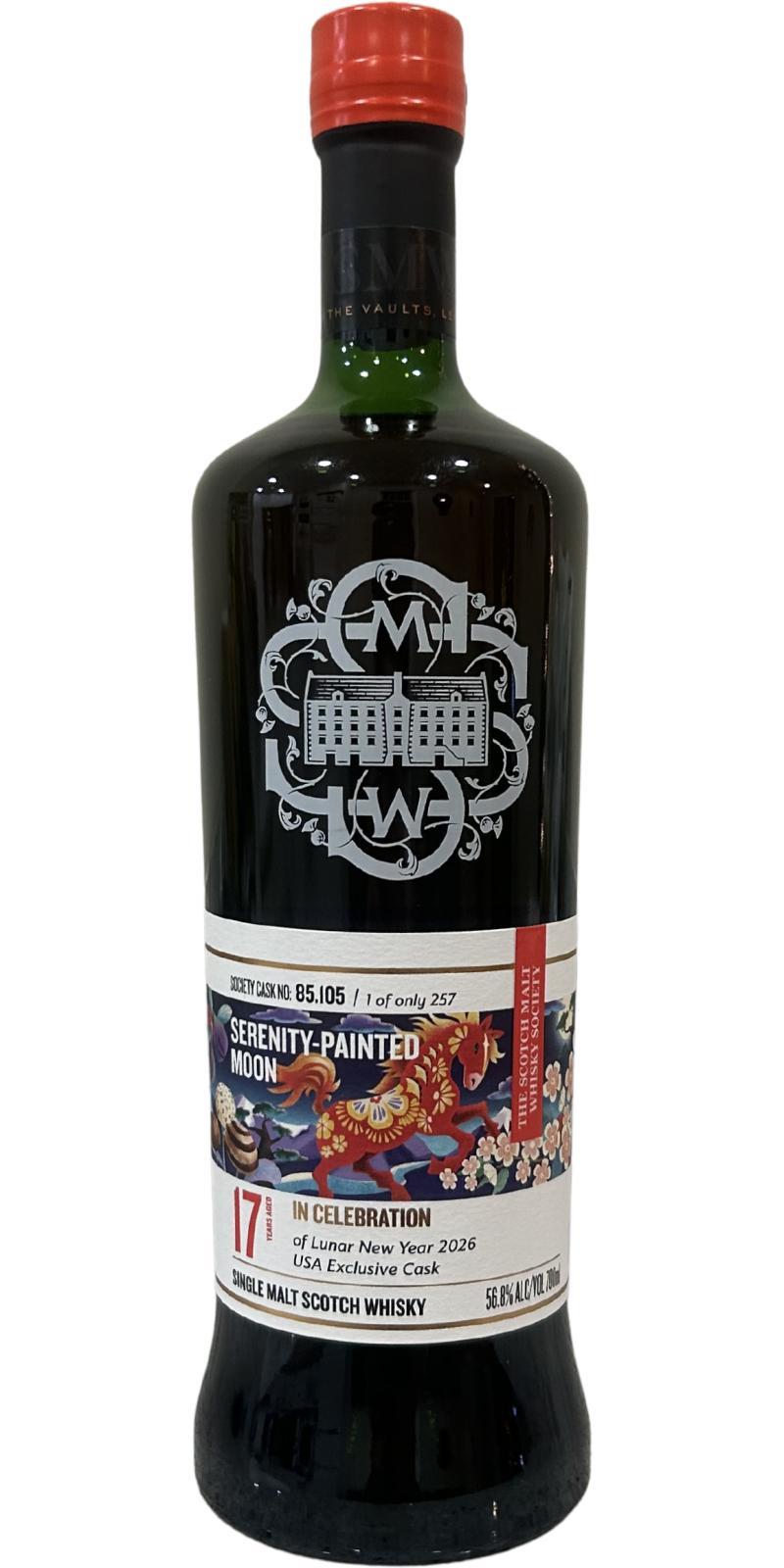Glen Elgin 2007 SMWS 85.105  Serenity-Painted Moon