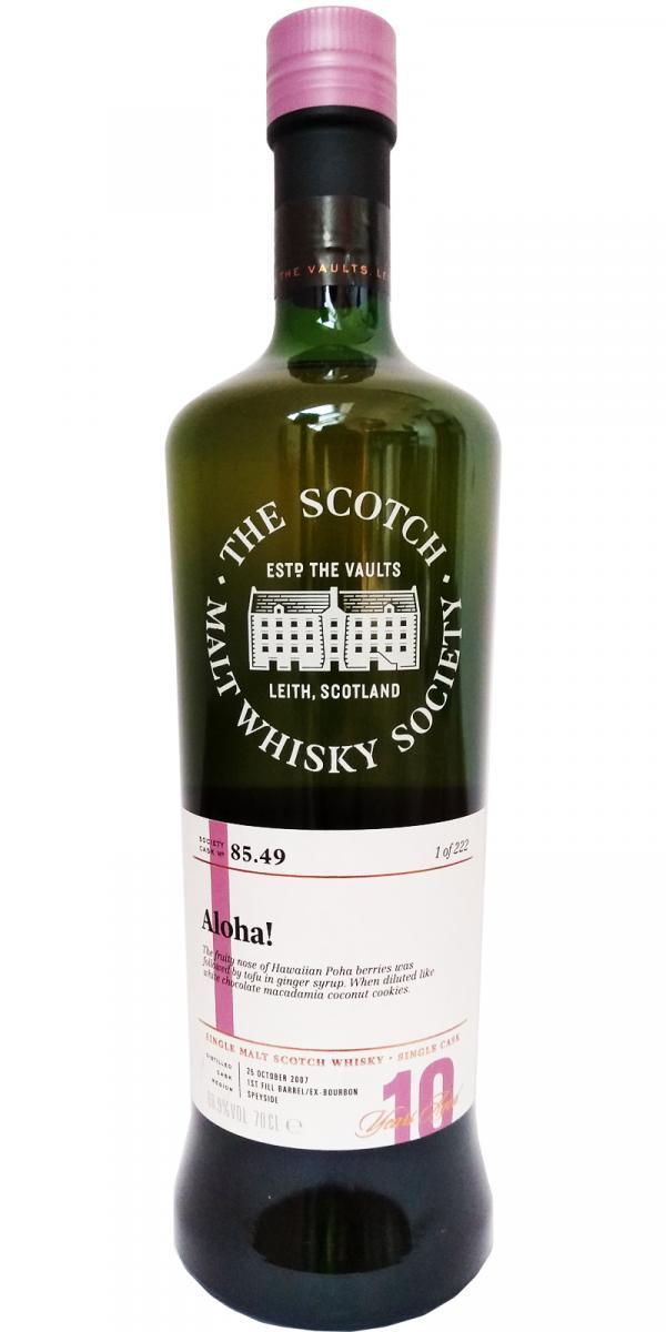 Glen Elgin 2007 SMWS 85.49  Aloha!