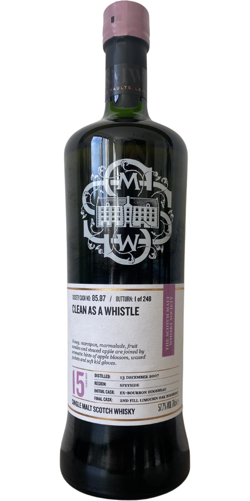 Glen Elgin 2007 SMWS 85.87  Clean as a whistle