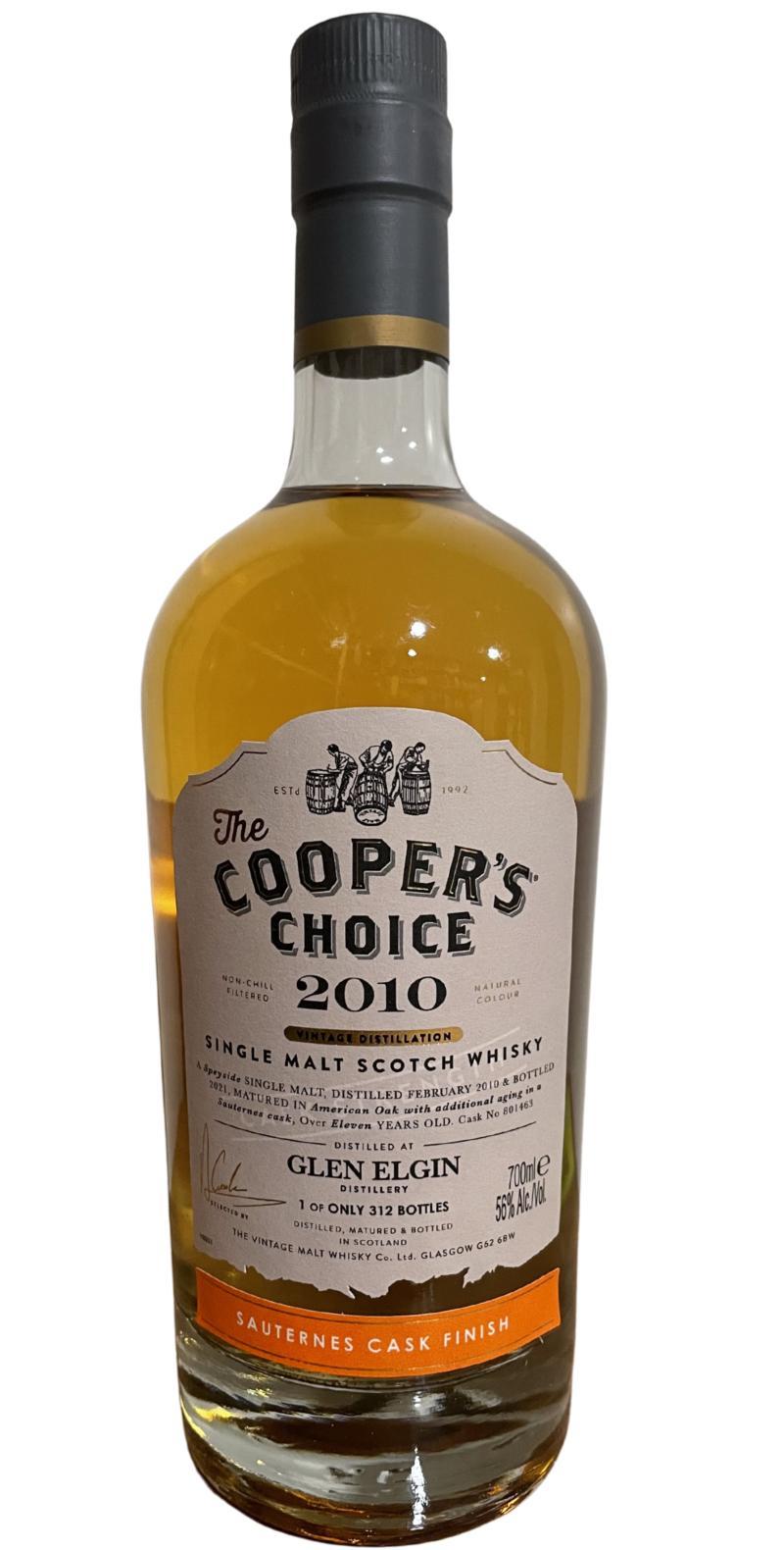 Glen Elgin 2010 VM  The Cooper's Choice