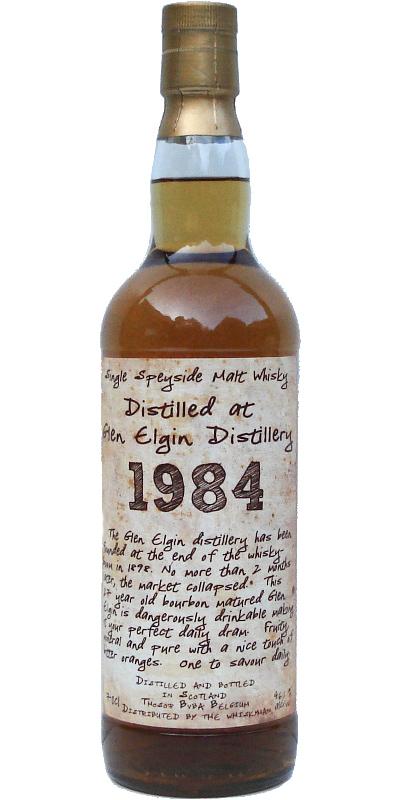 Glen Elgin 1984 TI  Handwritten Label
