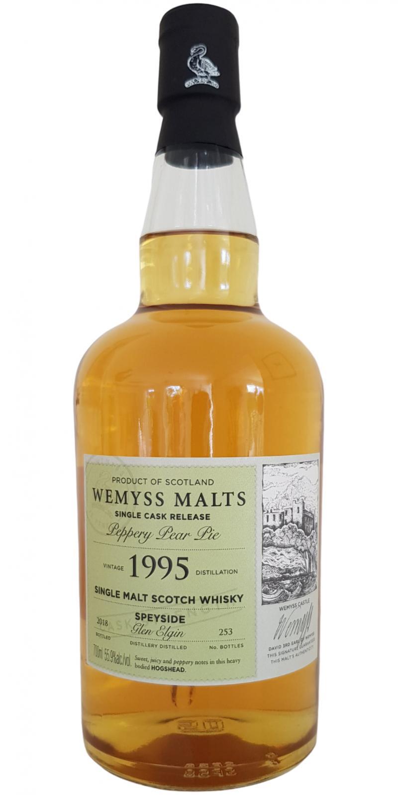 Glen Elgin 1995 Wy  Peppery Pear Pie