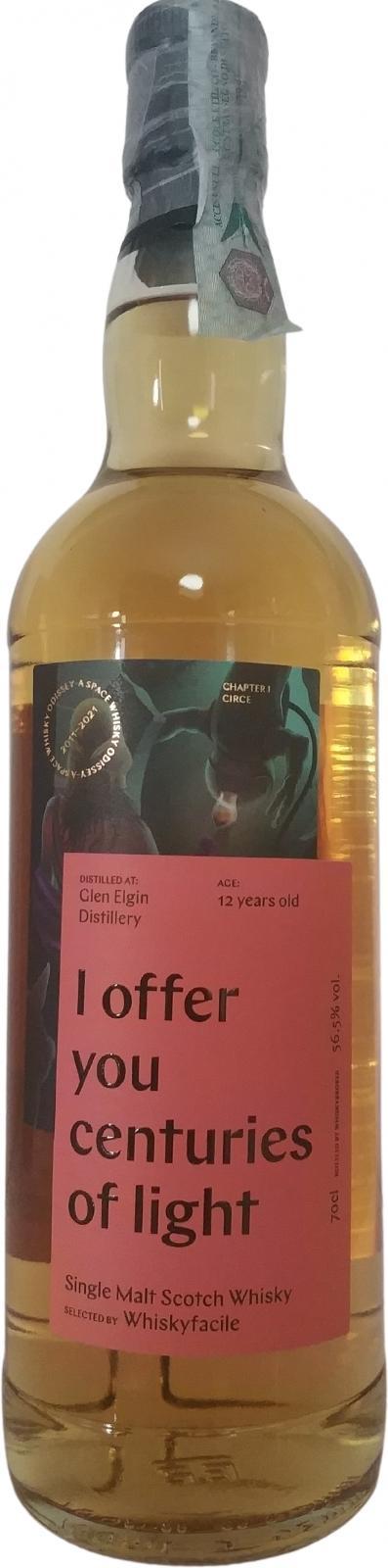 Glen Elgin 2008 Wfa  I offer you centuries of light