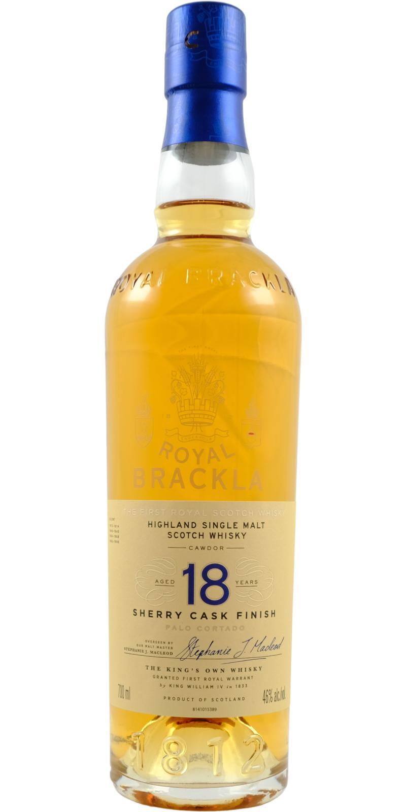 Royal Brackla 18-year-old  Sherry Cask Finish