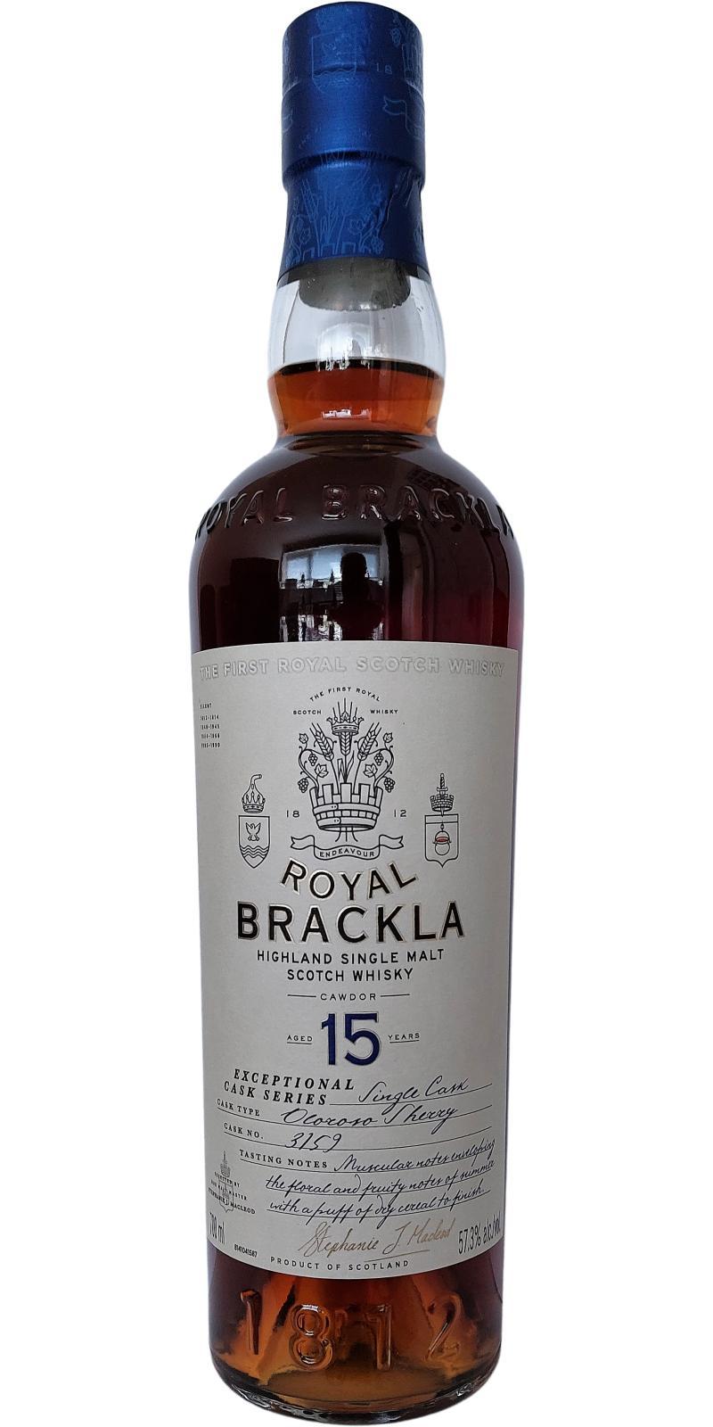 Royal Brackla 15-year-old  Exceptional Cask Series