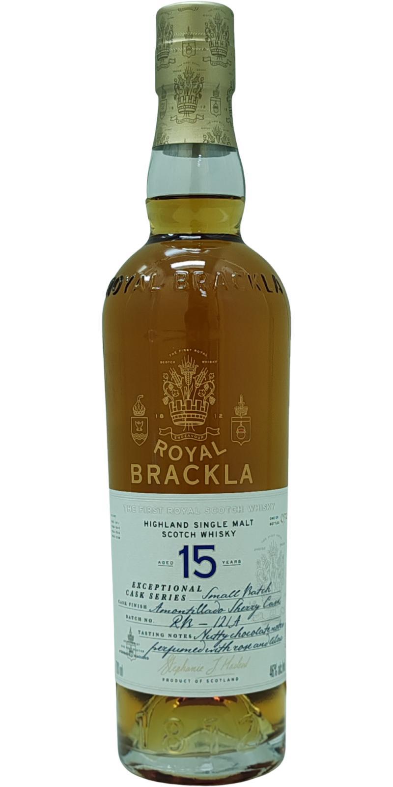 Royal Brackla 15-year-old  Exceptional Cask Series - Small Batch