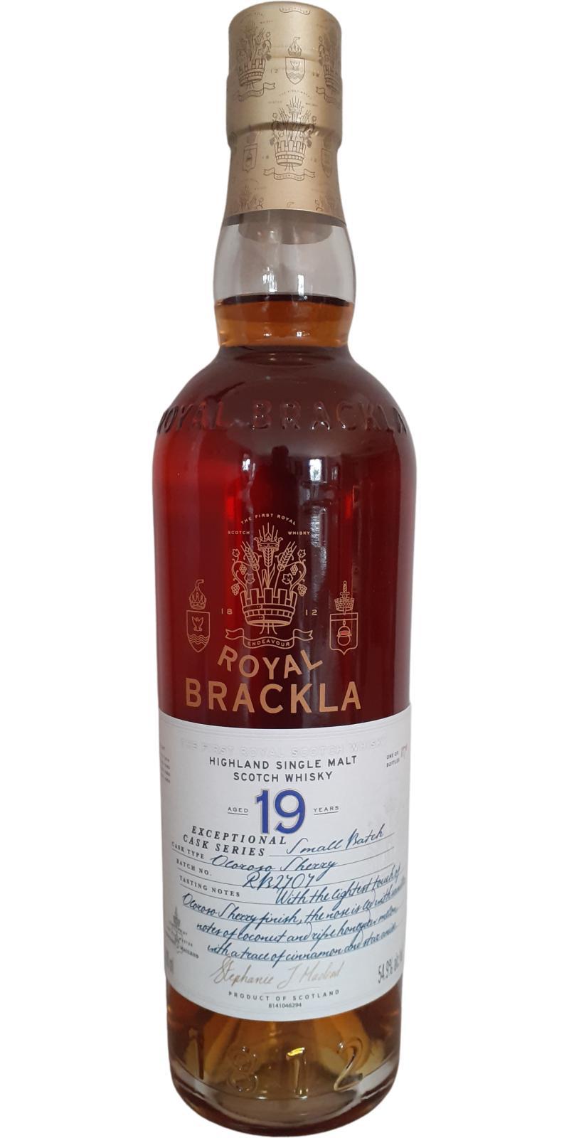 Royal Brackla 19-year-old  Exceptional Cask Series