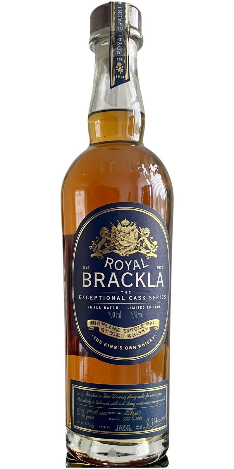 Royal Brackla 2000  The Exceptional Cask Series