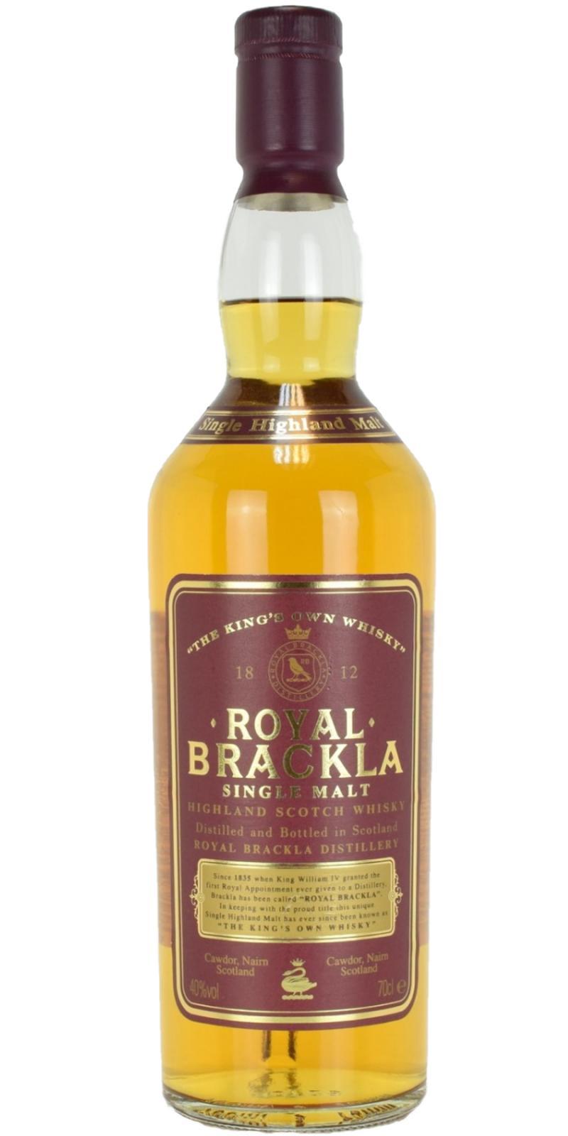 Royal Brackla Single Malt  Highland Scotch Whisky