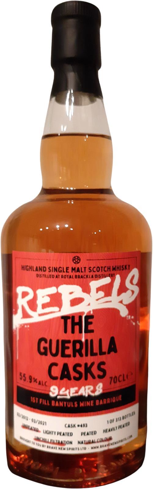 Royal Brackla 2012 BNSp  Rebels - The Guerilla Casks