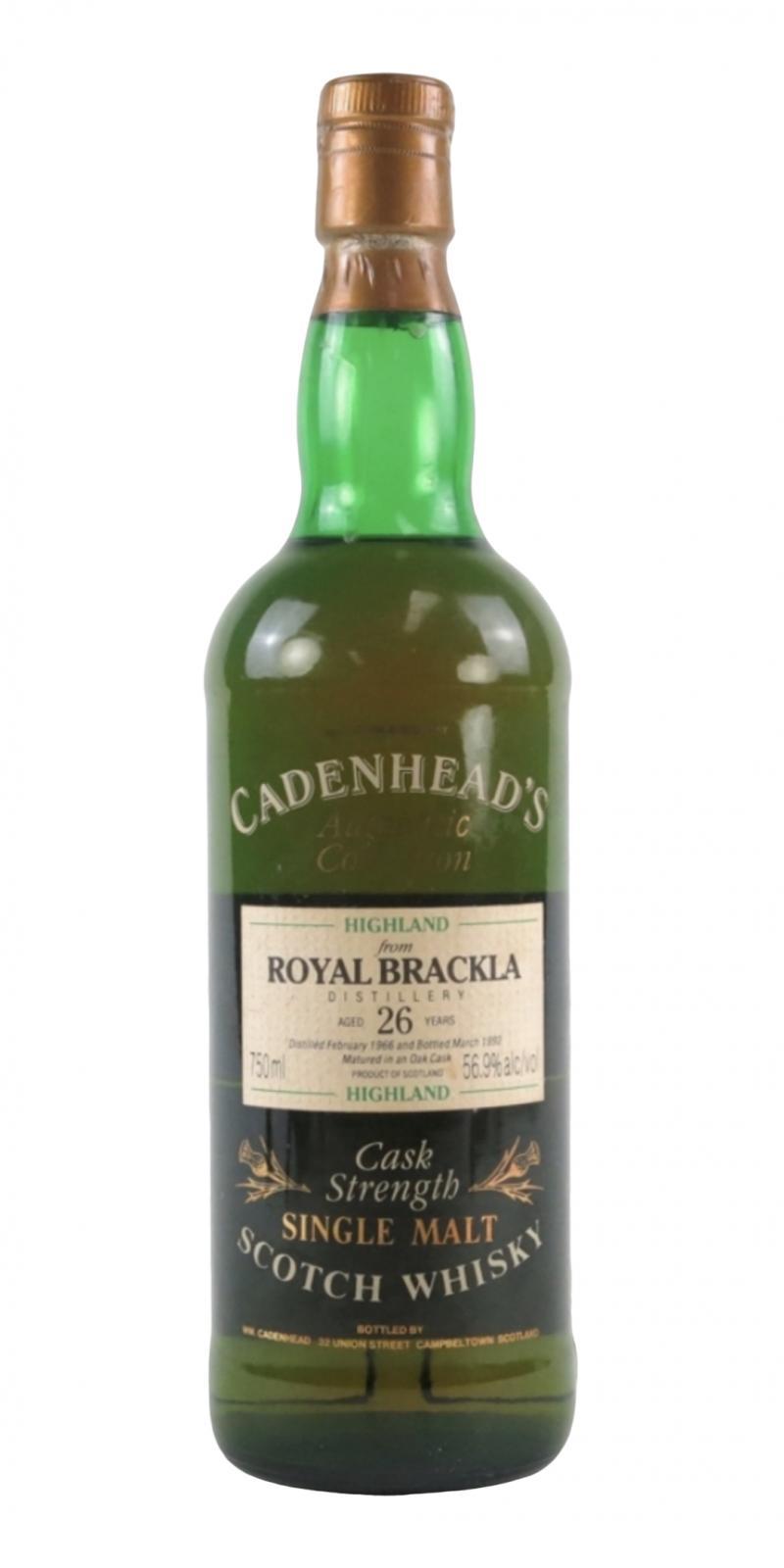 Royal Brackla 1966 CA  Authentic Collection