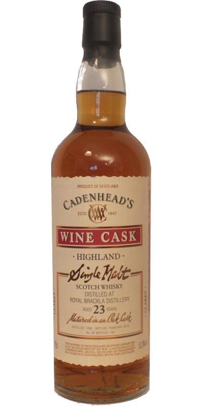 Royal Brackla 1992 CA  Wood Range - Wine Cask