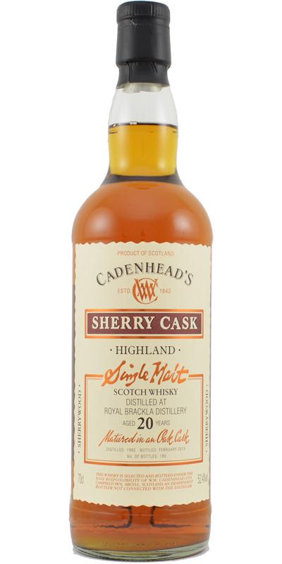 Royal Brackla 1992 CA  Wood Range - Sherry Cask