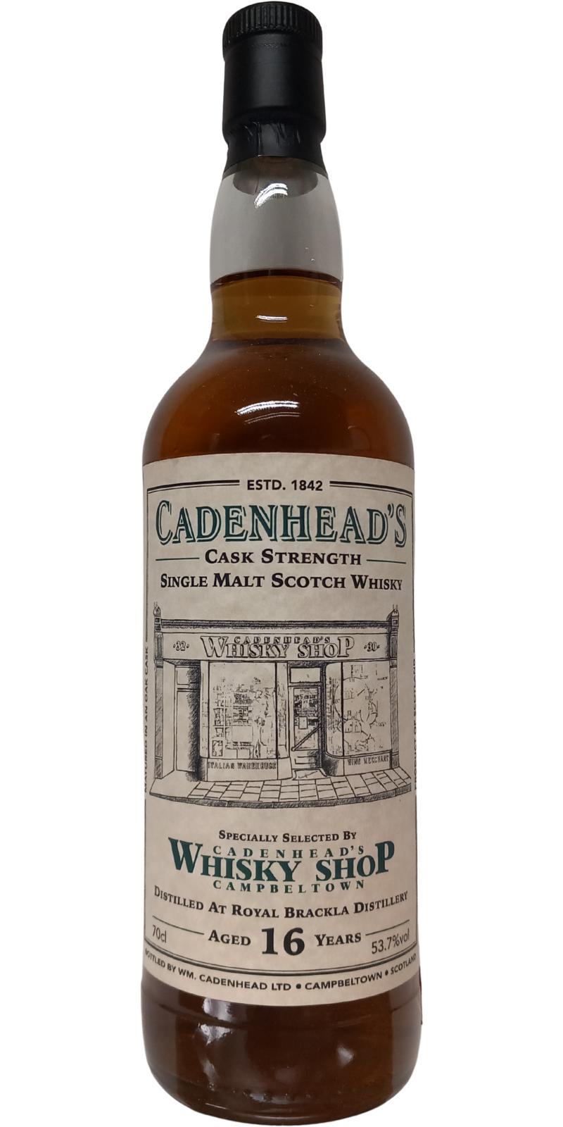Royal Brackla 2008 CA  Cadenhead Whisky Shop Campbeltown