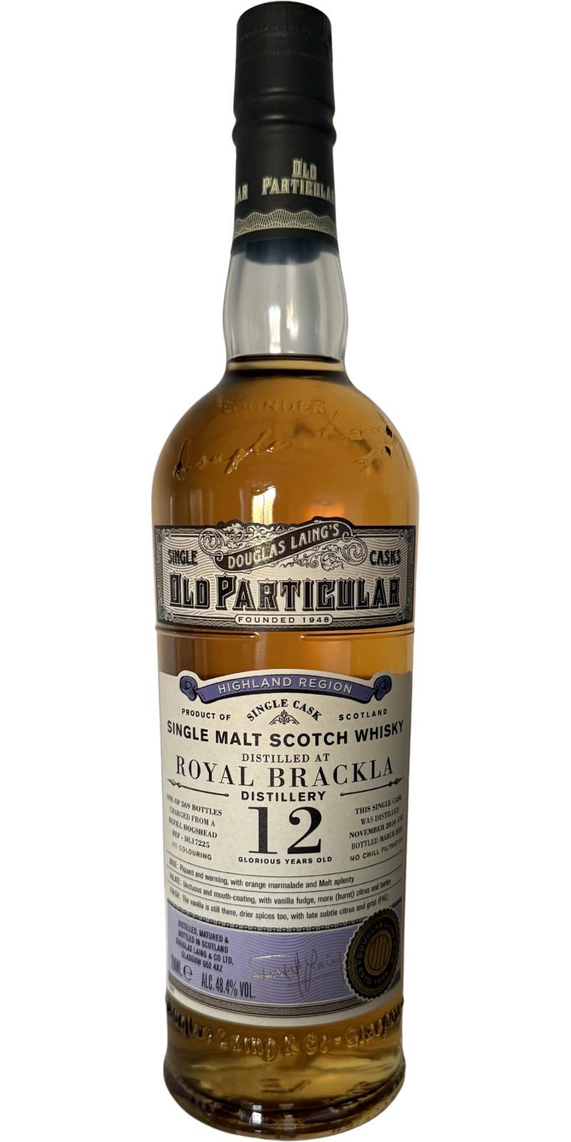 Royal Brackla 2010 DL  Old Particular