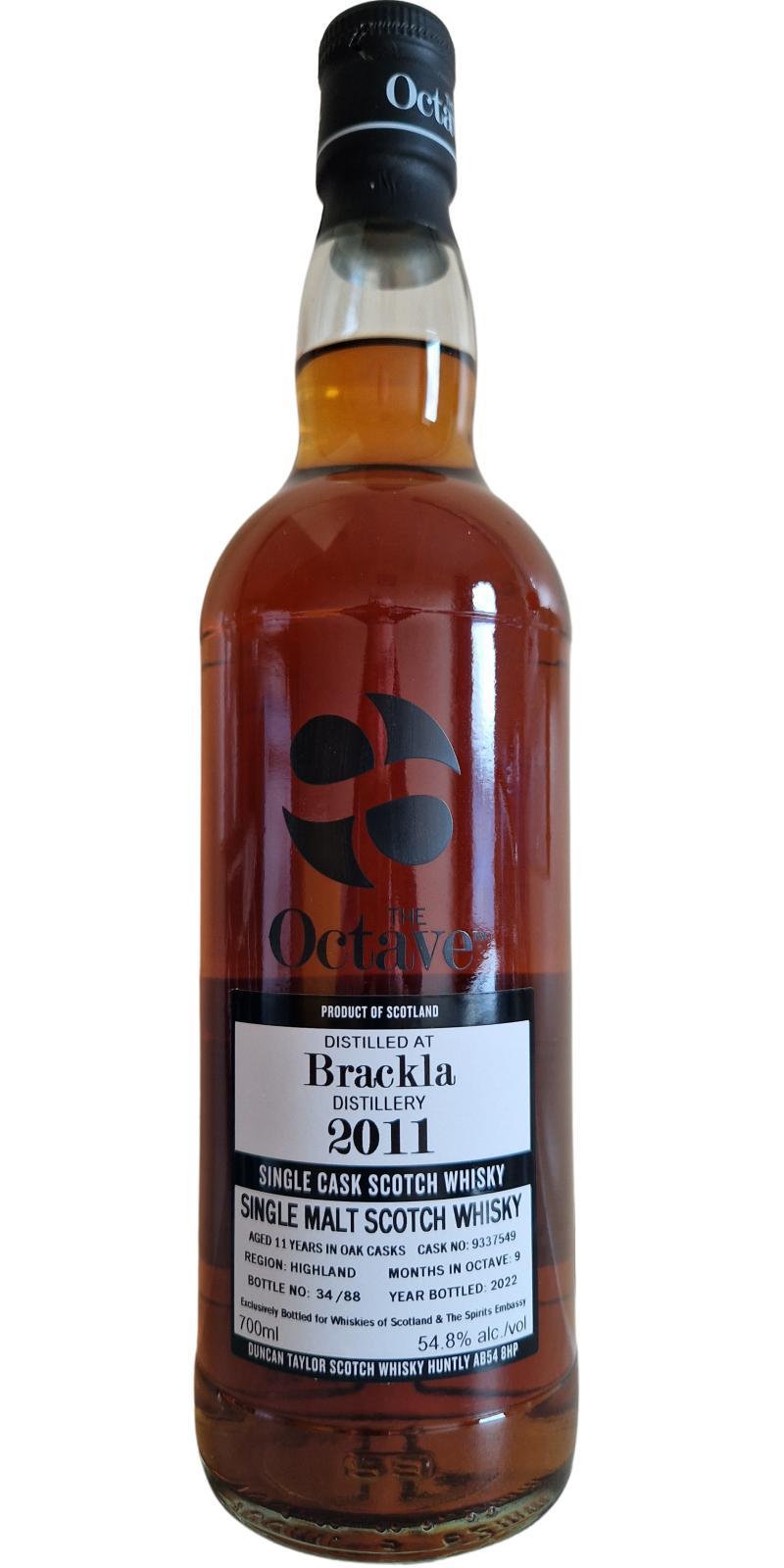 Royal Brackla 2011 DT  The Octave