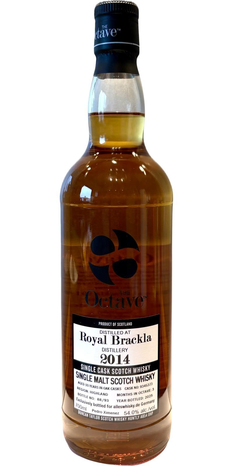 Royal Brackla 2014 DT  The Octave