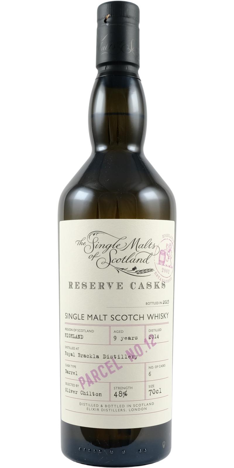 Royal Brackla 2014 ElD  The Single Malts of Scotland - Reserve Casks