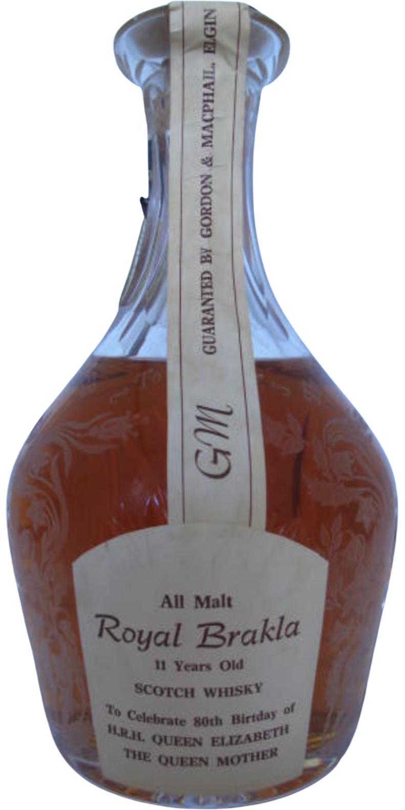 Royal Brackla 11-year-old GM  All Malt Scotch Whisky - Crystal Decanter