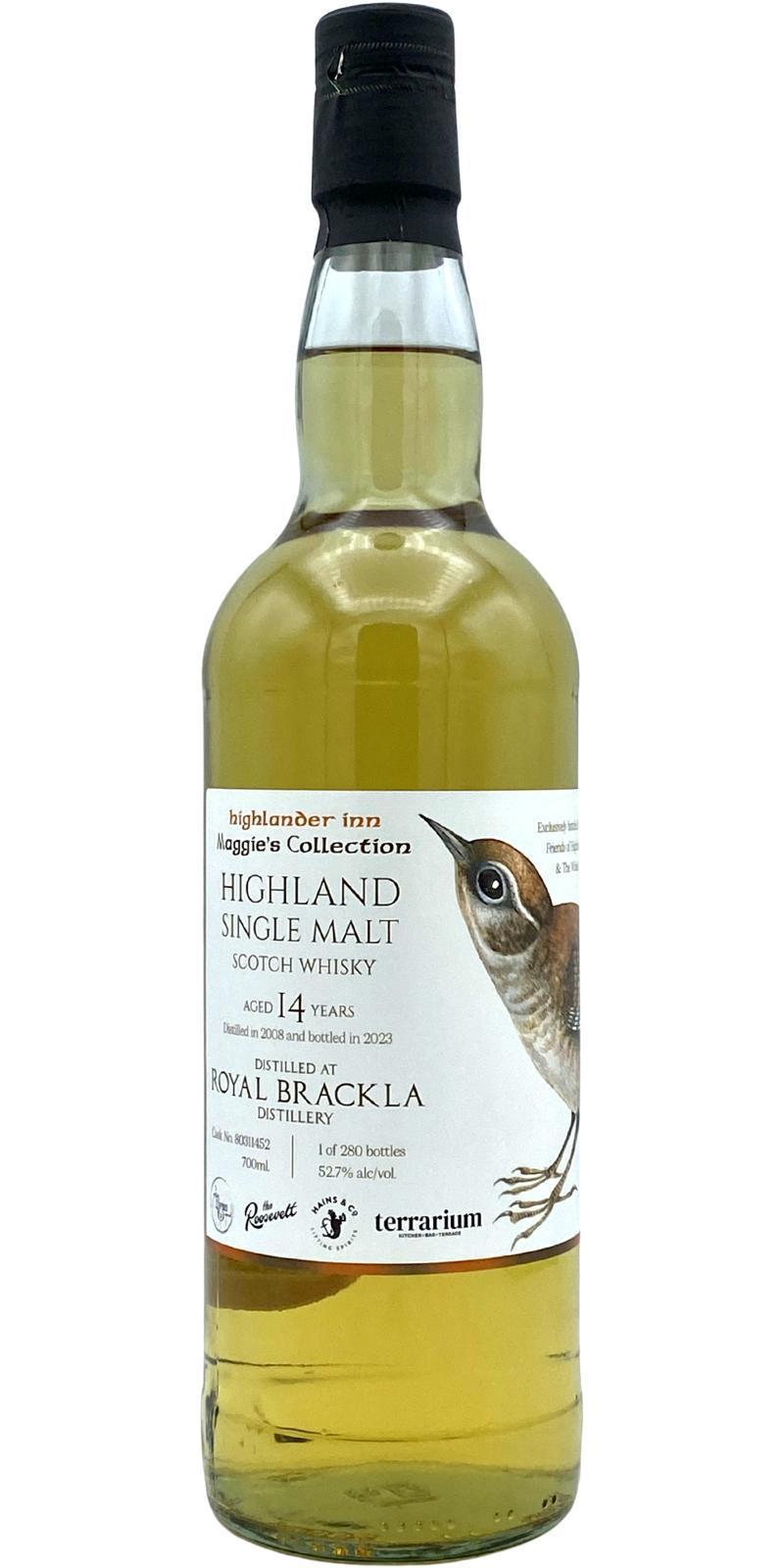 Royal Brackla 2008 HI  Maggie's Collection