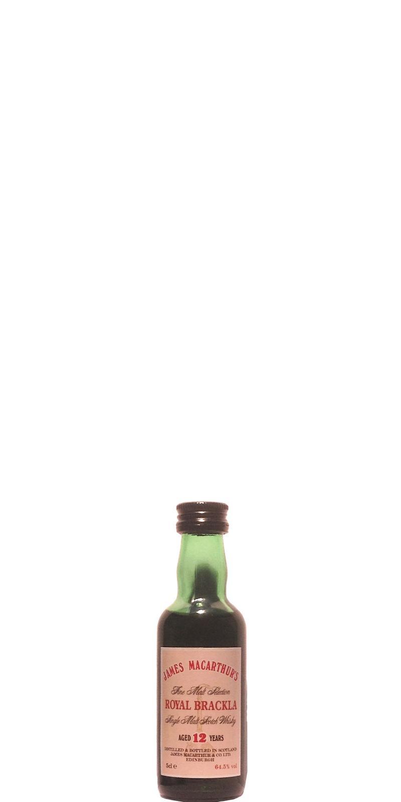 Royal Brackla 12-year-old JM  Fine Malt Selection - Miniature