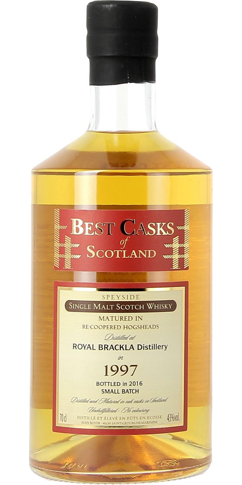 Royal Brackla 1997 JB  Best Casks of Scotland