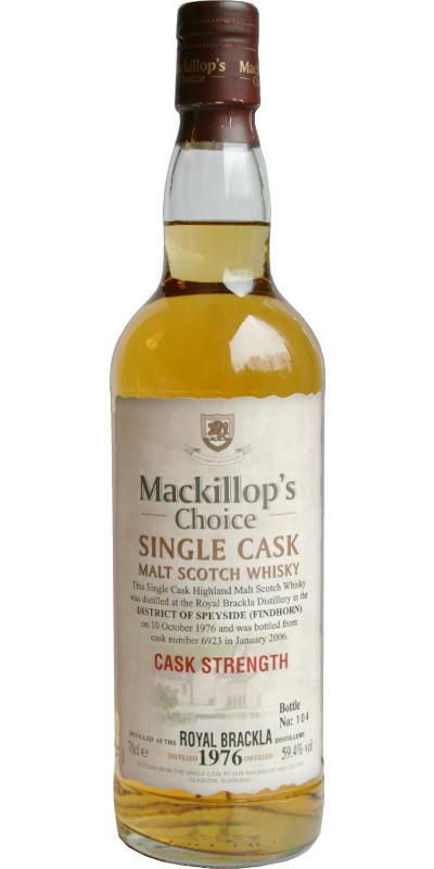 Royal Brackla 1976 McC  Single Cask - Cask Strength