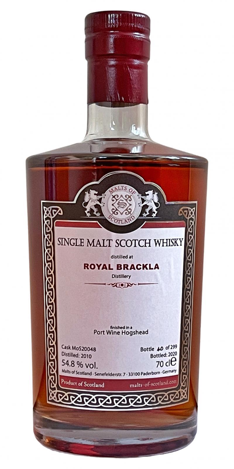 Royal Brackla 2010 MoS