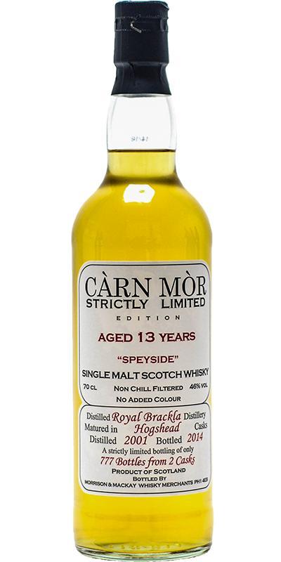 Royal Brackla 2001 MMcK  Càrn Mòr - Strictly Limited Edition