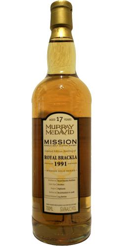 Royal Brackla 1991 MM  Mission Gold