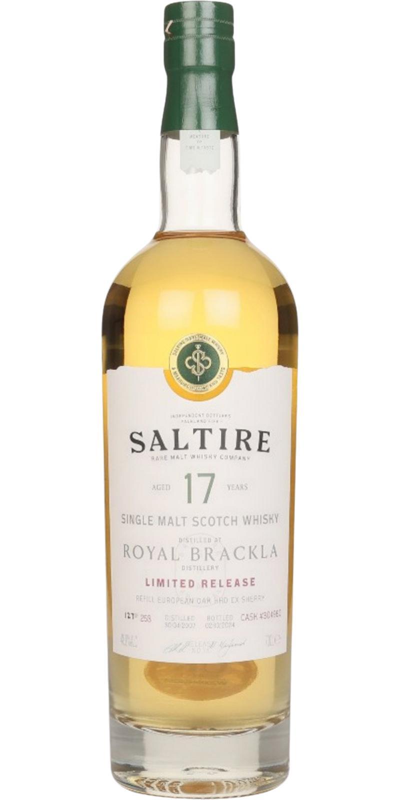 Royal Brackla 2007 SRM  Limited Release