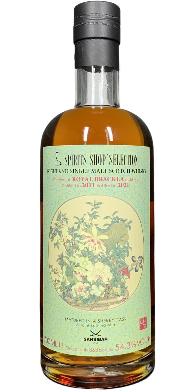 Royal Brackla 2011 Sb  Spirits Shop' Selection