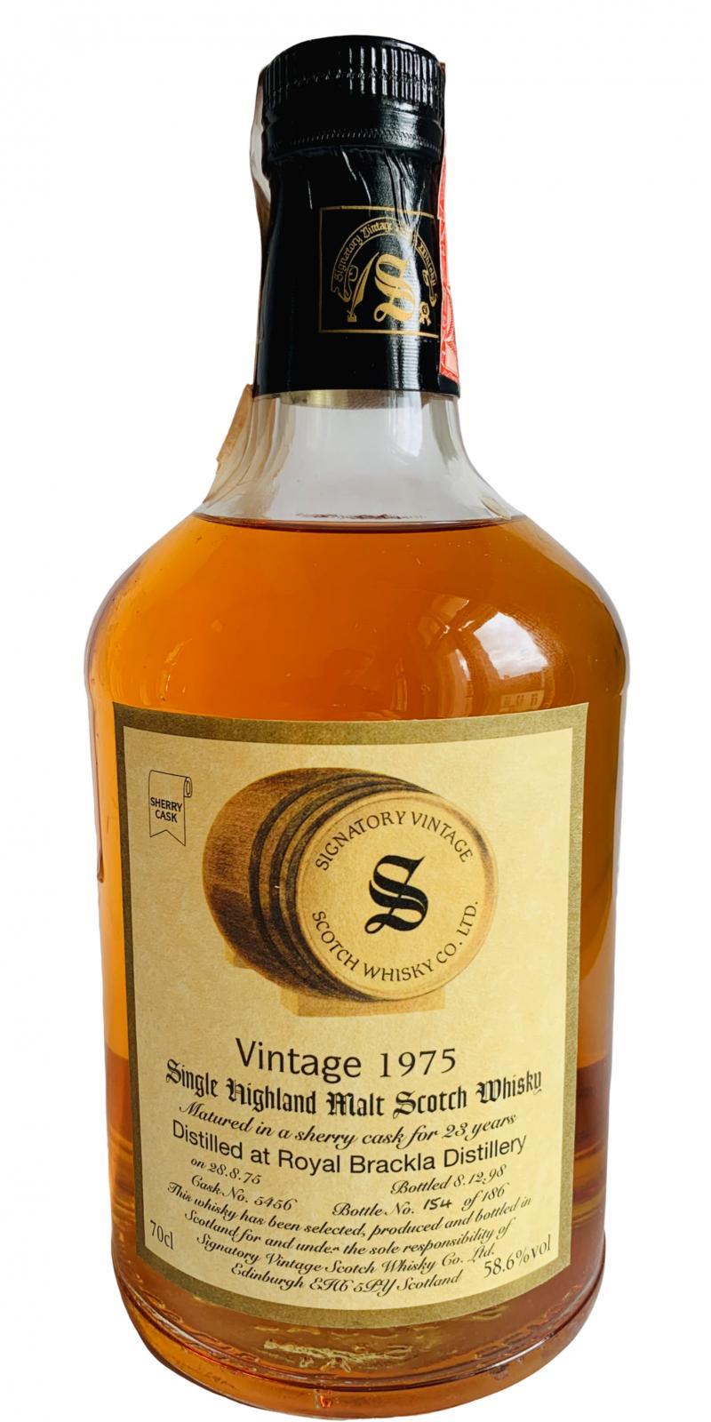 Royal Brackla 1975 SV  Vintage Collection - Dumpy