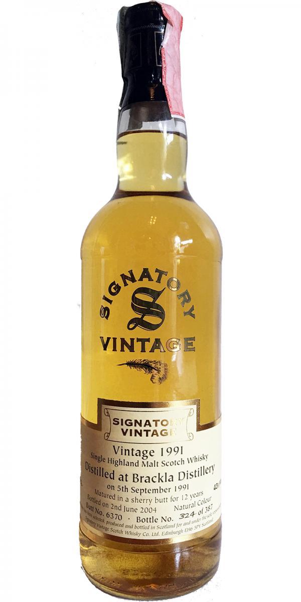 Royal Brackla 1991 SV  Vintage Collection