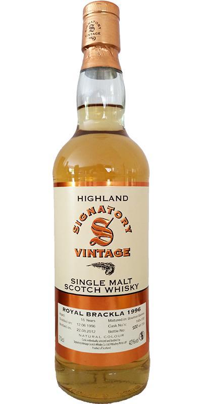 Royal Brackla 1996 SV  Vintage Collection