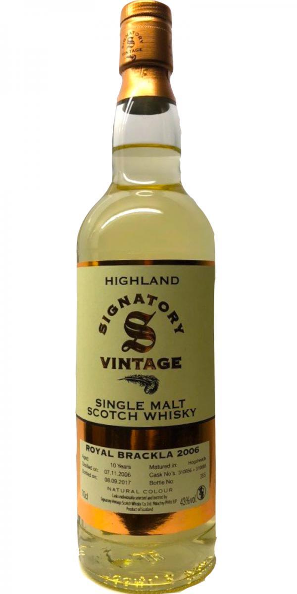 Royal Brackla 2006 SV  Vintage Collection