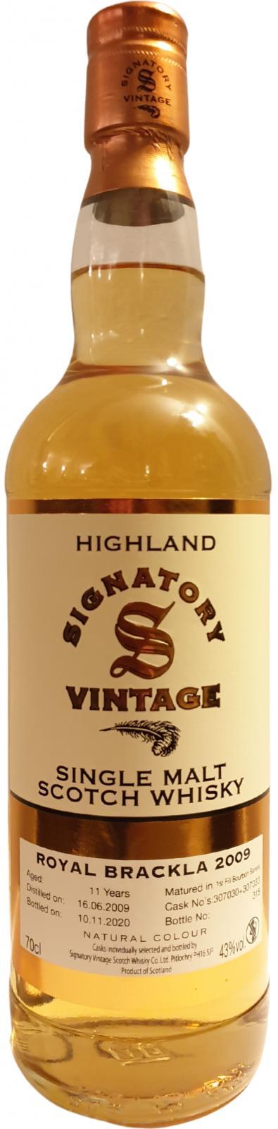 Royal Brackla 2009 SV  Vintage Collection