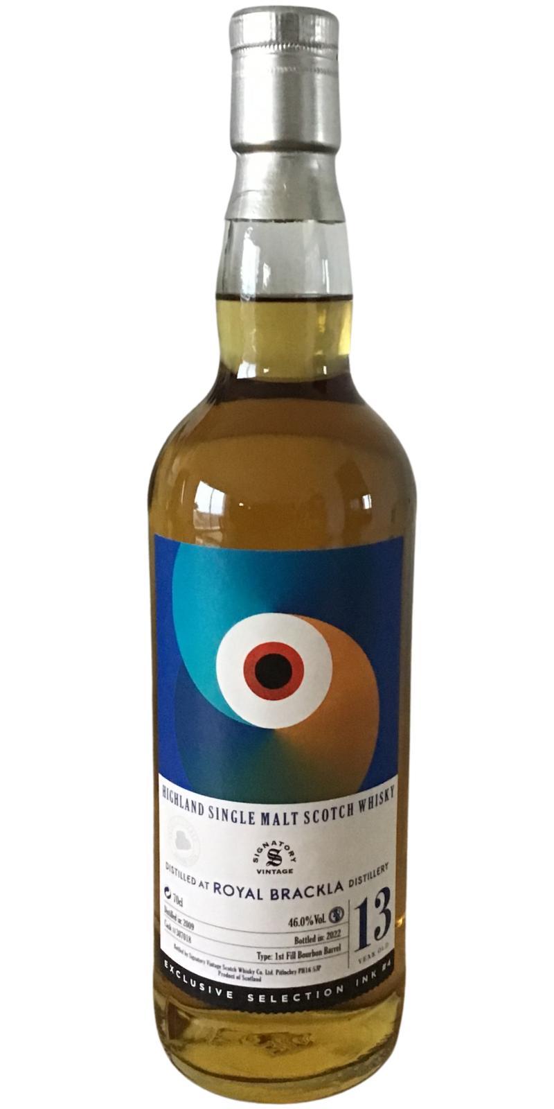 Royal Brackla 2009 SV  Ink #4 Collection