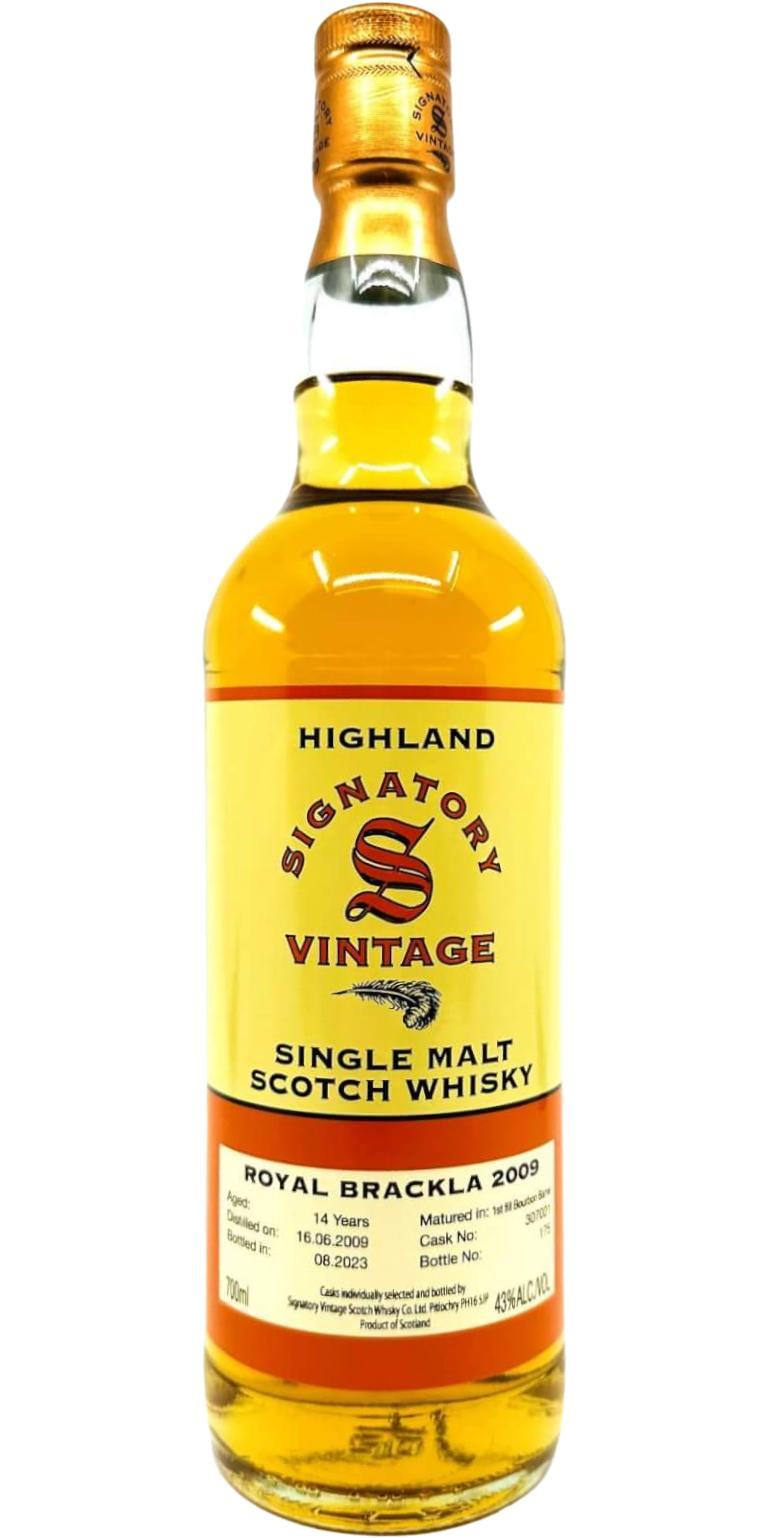 Royal Brackla 2009 SV  Vintage Collection