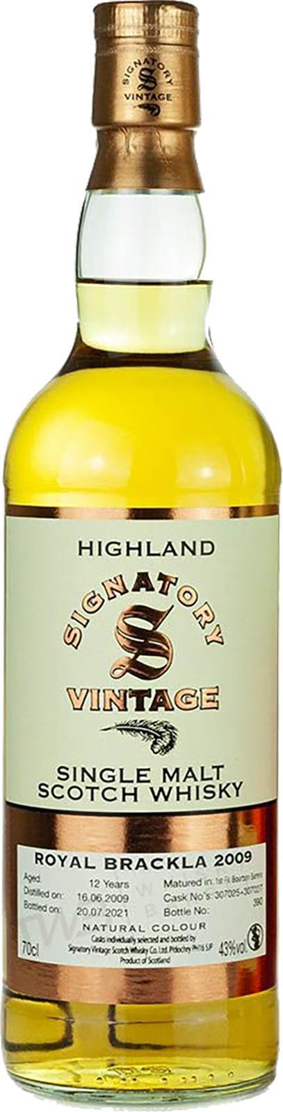 Royal Brackla 2009 SV  Vintage Collection