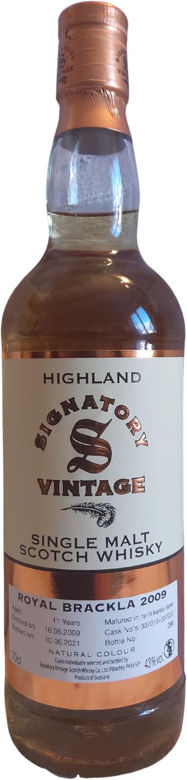 Royal Brackla 2009 SV  Vintage Collection